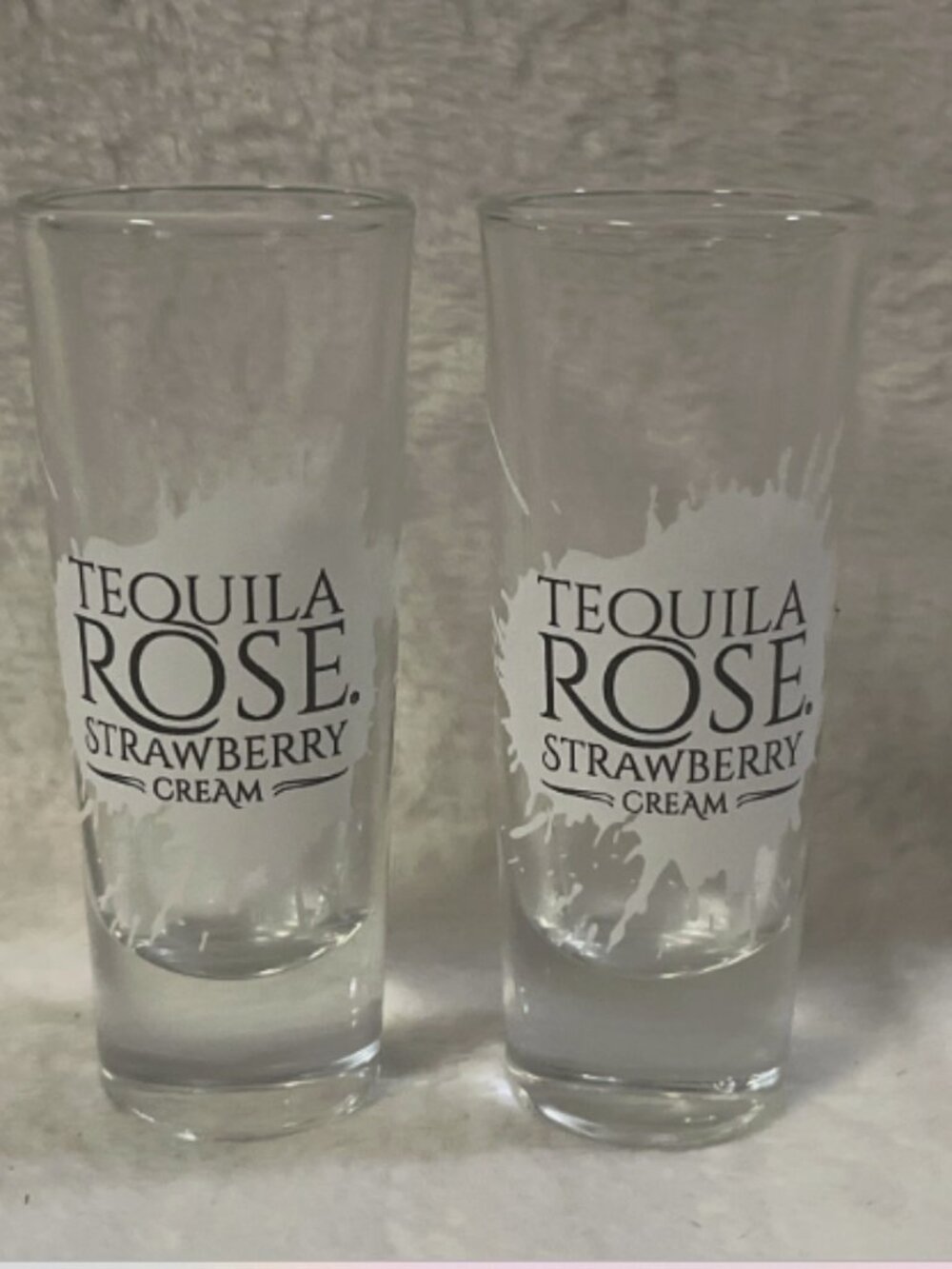 Tequila Rose Strawberry Creme tall shot glasses - Set of 2
